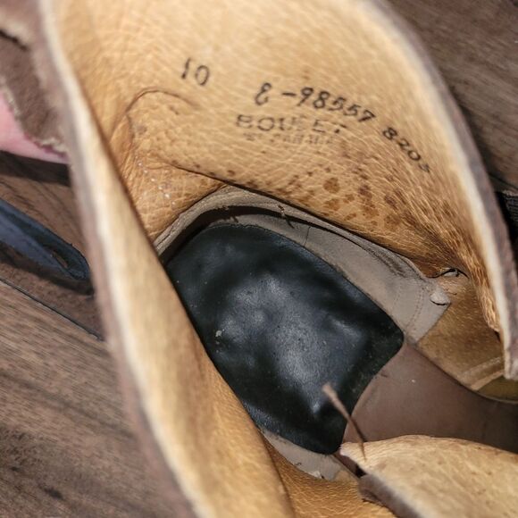 Boulet Men's Brown Suede Western Boots - Picture 5 of 5